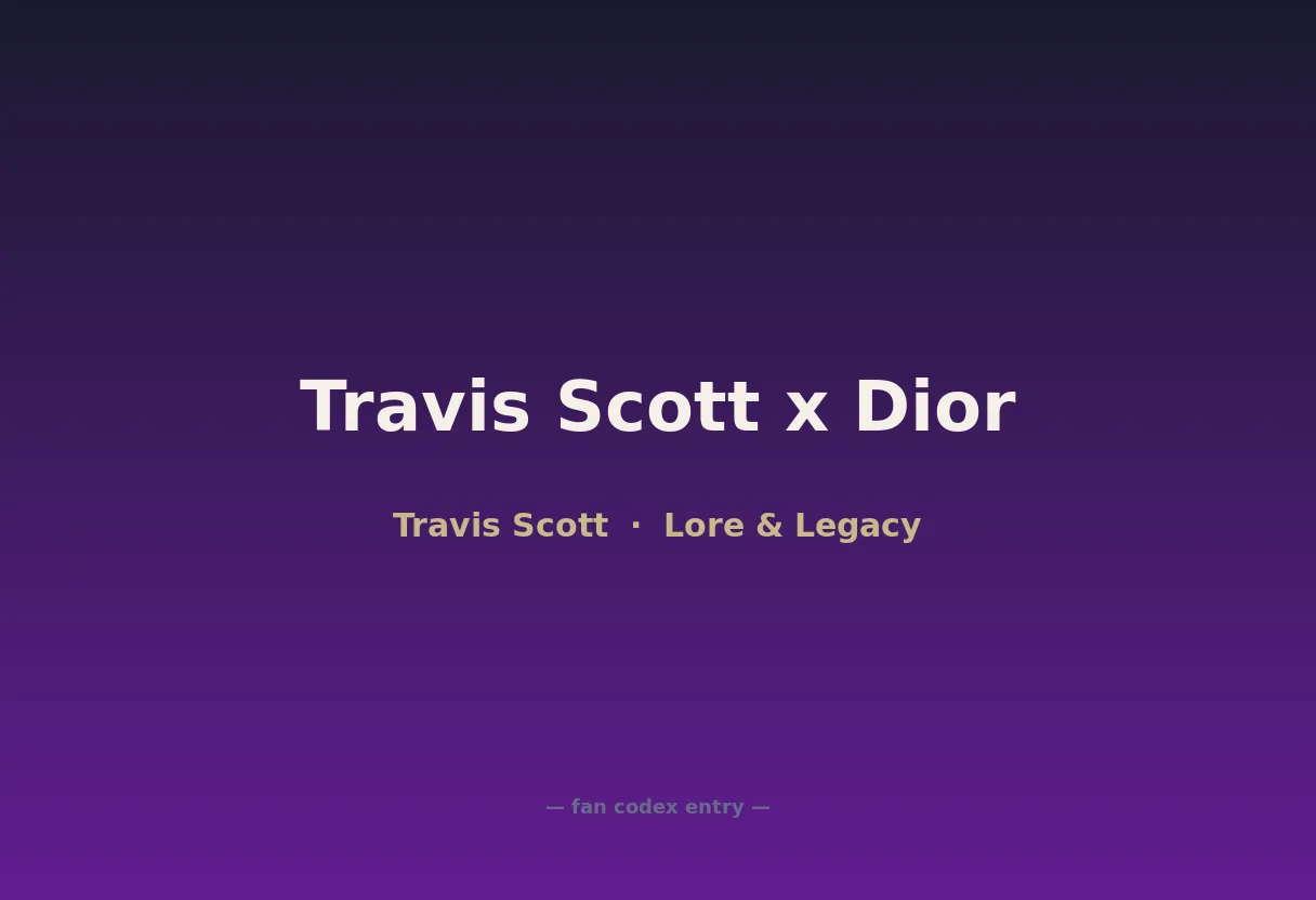 Travis Scott x Dior