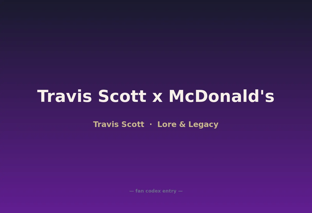 Travis Scott x McDonald's