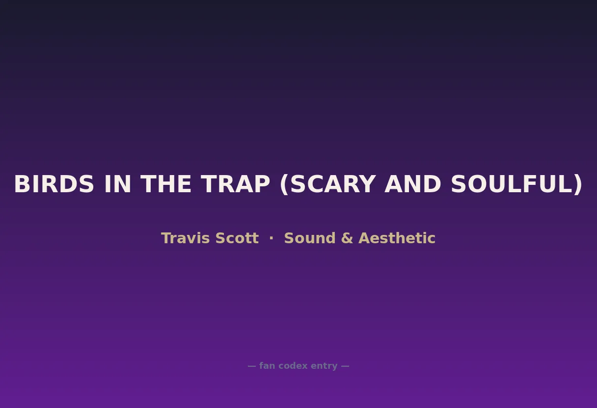 BIRDS IN THE TRAP (SCARY AND SOULFUL)